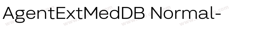 AgentExtMedDB Normal字体转换